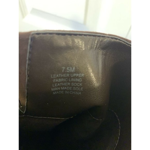 ANTONIO MELANI BOOTS BROWN LEATHER ZIPPER SIZE 7.5 M US WOMEN'S - Picture 2 of 12